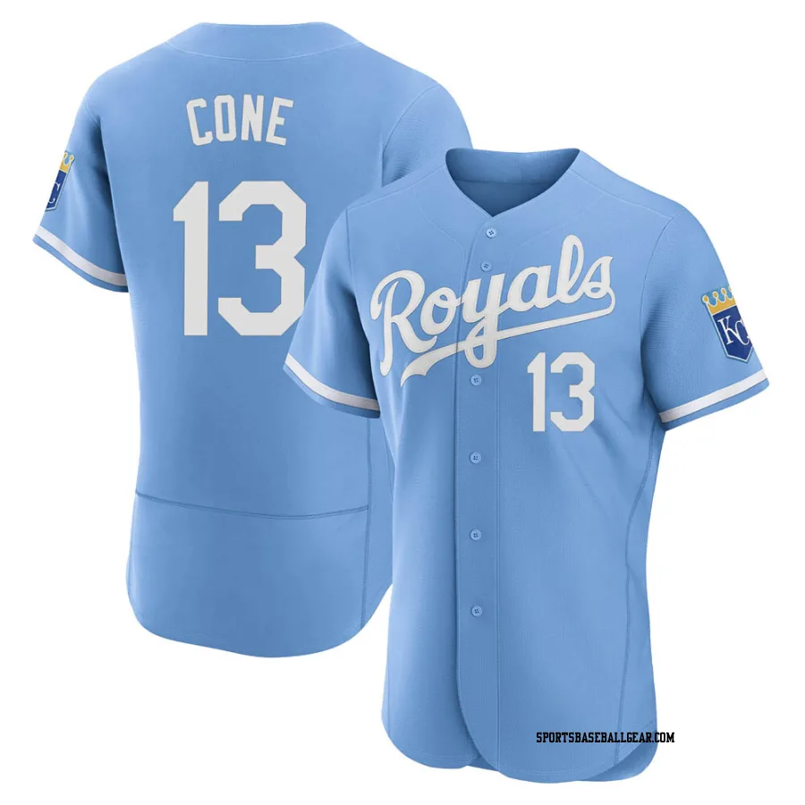 David Cone Men's Kansas City Royals Light Blue Authentic 2022 Alternate Jersey