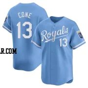 David Cone Men's Kansas City Royals Light Blue Limited Alternate Jersey