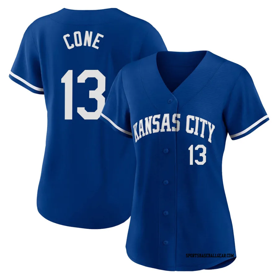 David Cone Men's Kansas City Royals Royal Replica 2022 Alternate Jersey