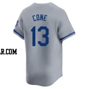 David Cone Youth Kansas City Royals Gray Limited Away Jersey