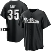 David Dahl Men's Philadelphia Phillies Black/White Replica Jersey