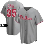 David Dahl Men's Philadelphia Phillies Gray Replica Road Jersey