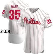 David Dahl Men's Philadelphia Phillies White Authentic Home Jersey