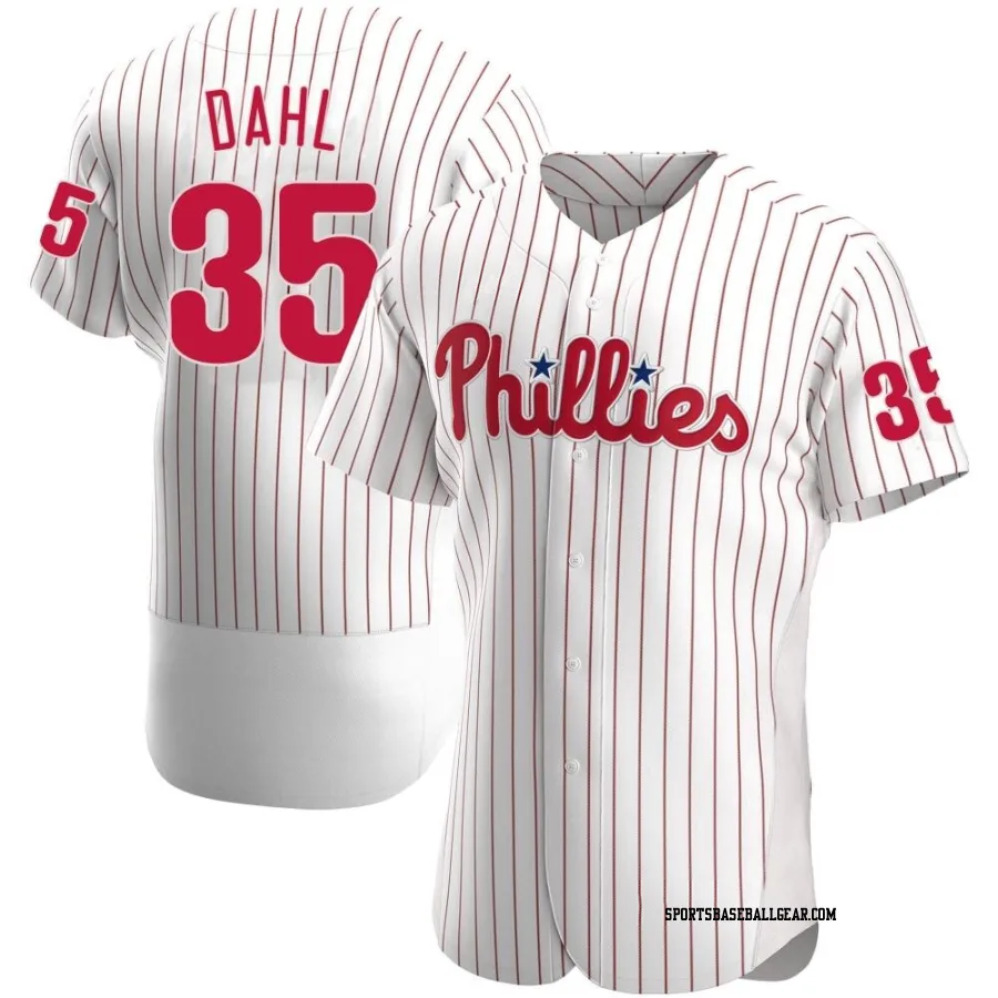 David Dahl Men's Philadelphia Phillies White Authentic Home Jersey