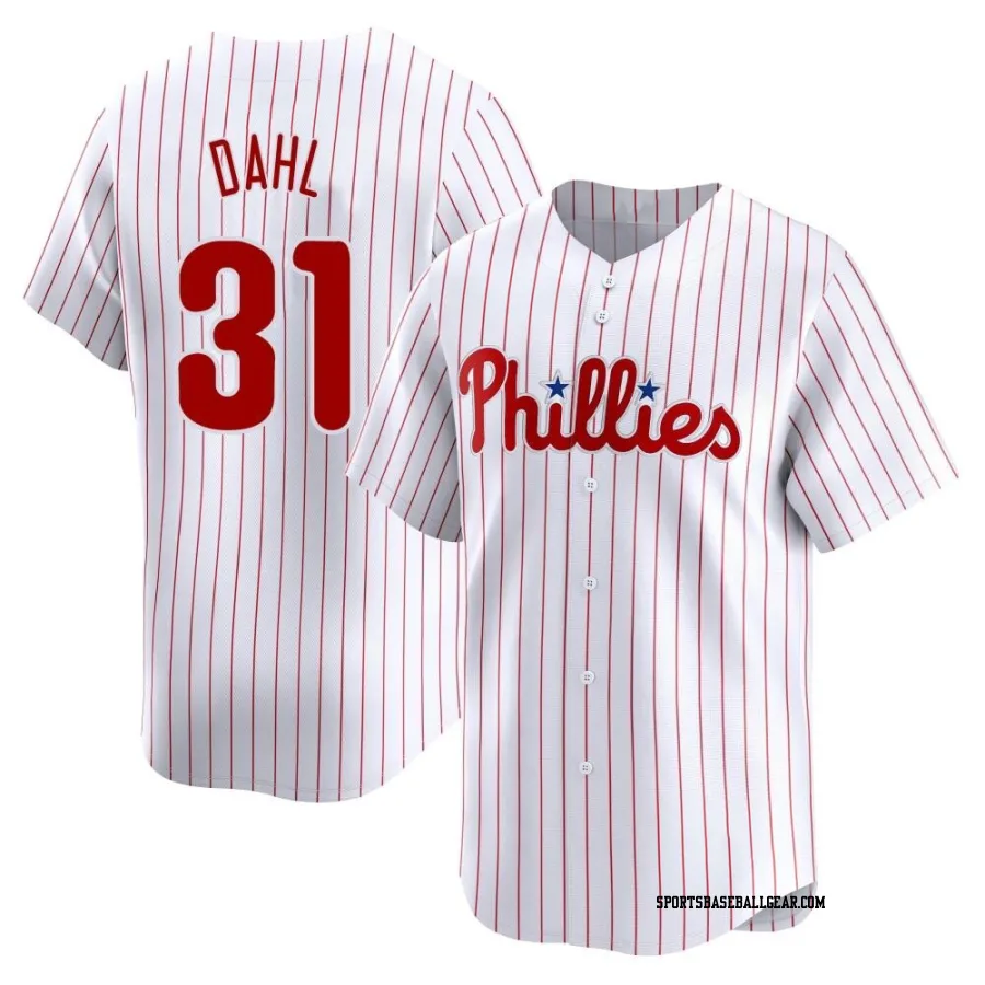 David Dahl Men's Philadelphia Phillies White Limited Home Jersey