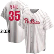 David Dahl Men's Philadelphia Phillies White Replica Home Jersey