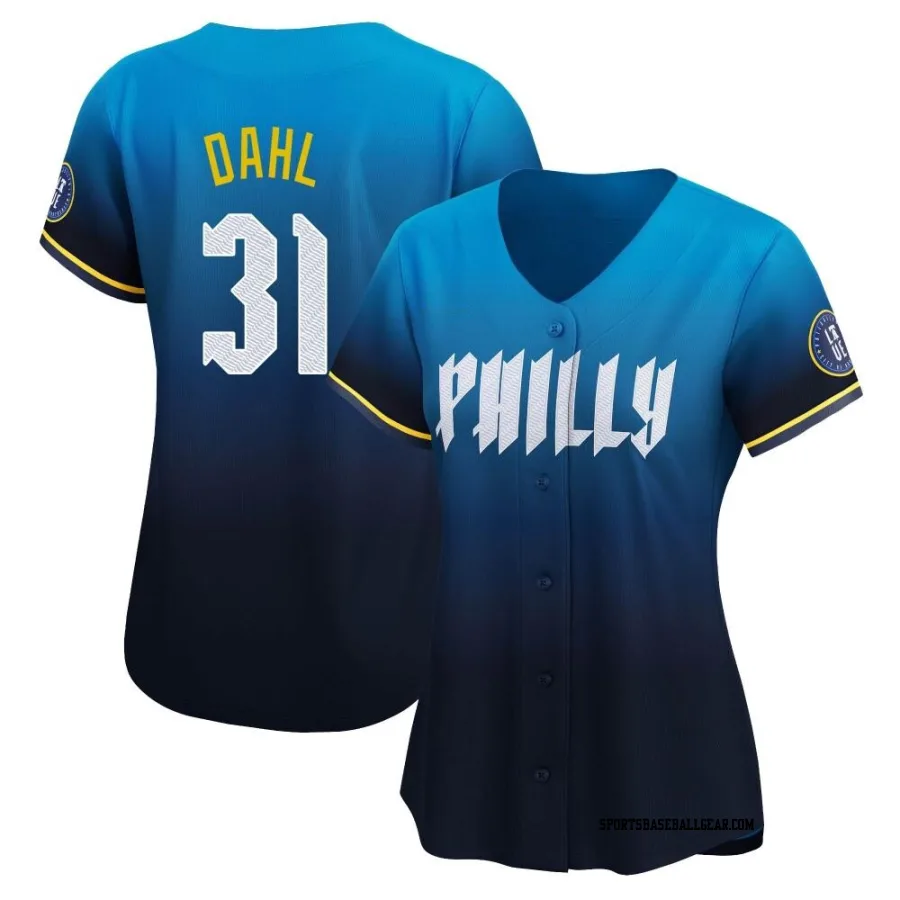 David Dahl Women's Philadelphia Phillies Blue Limited 2024 City Connect Jersey