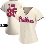 David Dahl Women's Philadelphia Phillies Cream Authentic Alternate Jersey