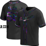 David Festa Men's Minnesota Twins Black Holographic Replica Alternate Jersey