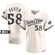 David Festa Men's Minnesota Twins Cream Limited Alternate Jersey