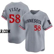 David Festa Men's Minnesota Twins Gray Limited Road Jersey