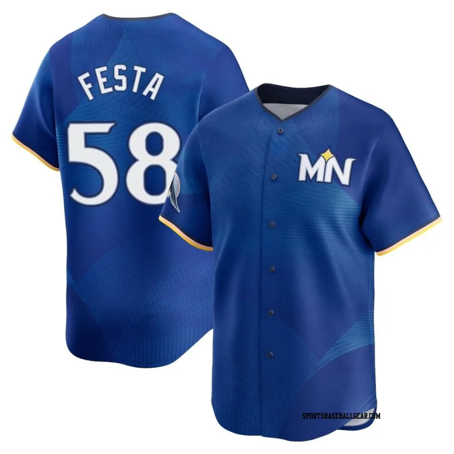 David Festa Men's Minnesota Twins Royal Limited 2024 City Connect Jersey