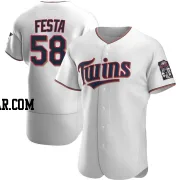 David Festa Men's Minnesota Twins White Authentic Home Jersey