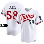 David Festa Men's Minnesota Twins White Limited Home Jersey