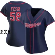 David Festa Women's Minnesota Twins Navy Authentic Alternate Team Jersey