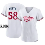 David Festa Women's Minnesota Twins White Authentic Home Jersey