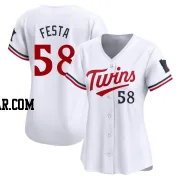 David Festa Women's Minnesota Twins White Limited Home Jersey