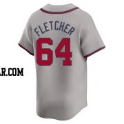 David Fletcher Men's Atlanta Braves Gray Limited Away Jersey