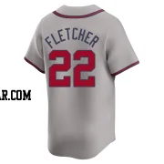 David Fletcher Men's Atlanta Braves Gray Limited Away Jersey