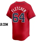 David Fletcher Men's Atlanta Braves Red Limited Alternate Jersey