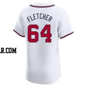 David Fletcher Men's Atlanta Braves White Elite Home Jersey