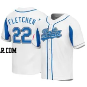 David Fletcher Men's Italy Baseball White Replica 2023 World Baseball Classic Jersey