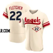 David Fletcher Men's Los Angeles Angels Cream Authentic 2022 City Connect Jersey