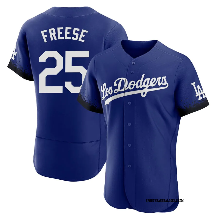 David Freese Men's Los Angeles Dodgers Royal Authentic 2021 City Connect Jersey