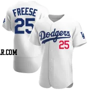 David Freese Men's Los Angeles Dodgers White Authentic Home Jersey