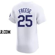 David Freese Men's Los Angeles Dodgers White Elite Home Jersey