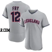 David Fry Men's Cleveland Guardians Gray Authentic Road Jersey