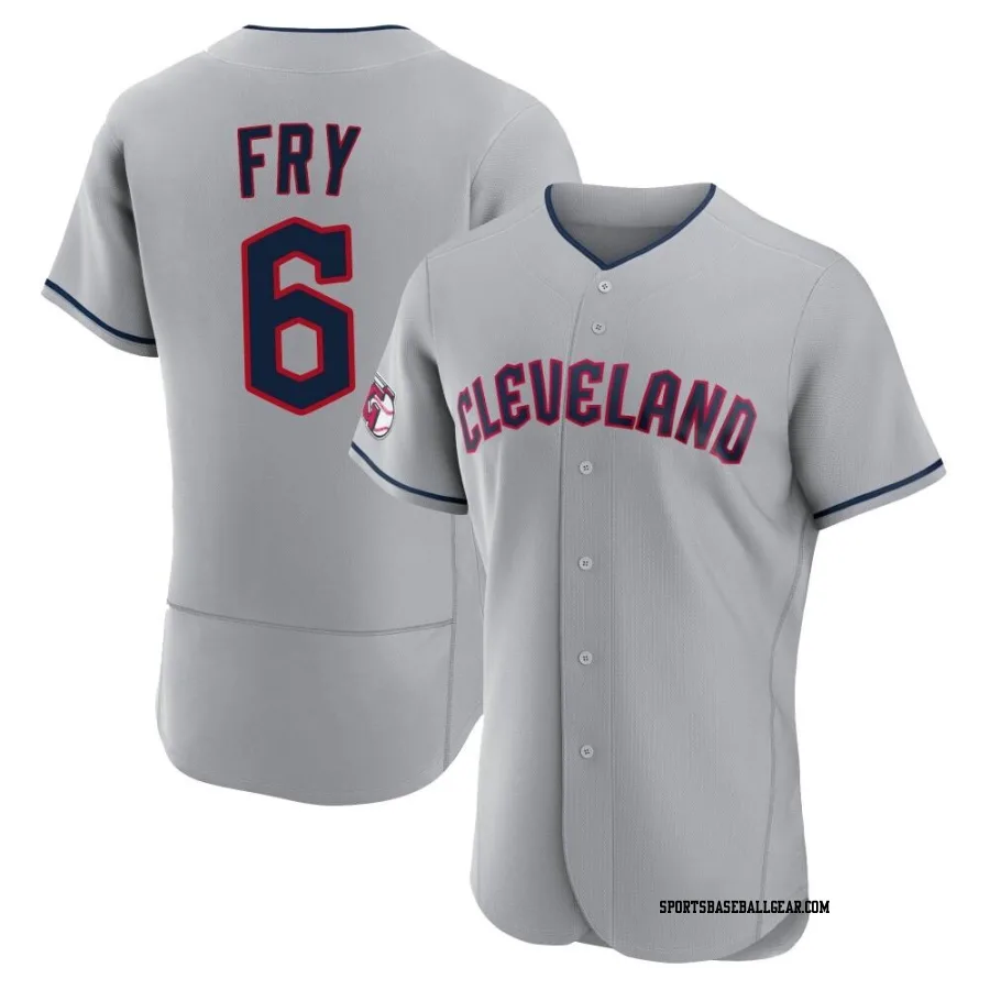 David Fry Men's Cleveland Guardians Gray Authentic Road Jersey