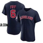 David Fry Men's Cleveland Guardians Navy Authentic Alternate Jersey