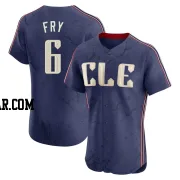 David Fry Men's Cleveland Guardians Navy Elite 2024 City Connect Jersey