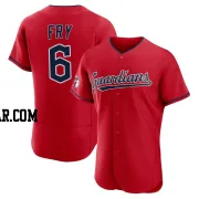 David Fry Men's Cleveland Guardians Red Authentic Alternate Jersey