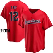 David Fry Men's Cleveland Guardians Red Replica Alternate Jersey