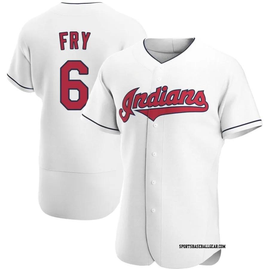 David Fry Men's Cleveland Guardians White Authentic Home Jersey