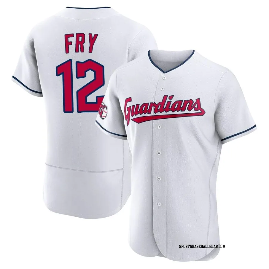 David Fry Men's Cleveland Guardians White Authentic Home Jersey