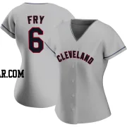 David Fry Women's Cleveland Guardians Gray Authentic Road Jersey