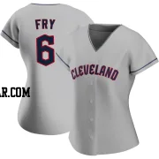 David Fry Women's Cleveland Guardians Gray Authentic Road Jersey