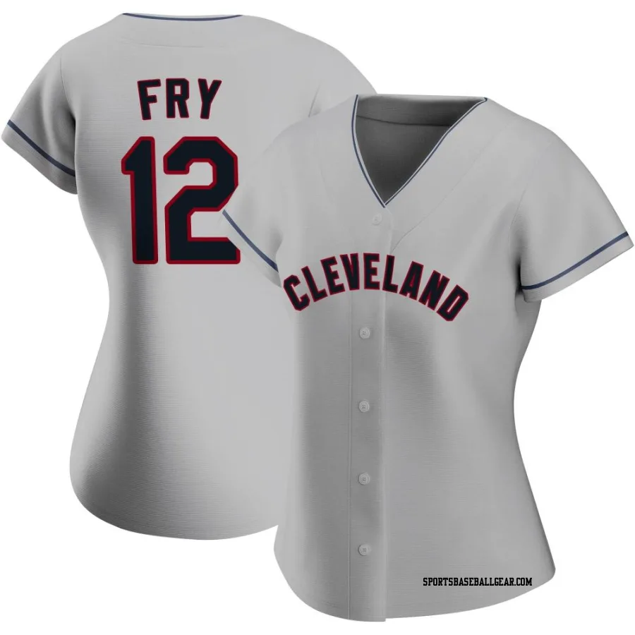 David Fry Women's Cleveland Guardians Gray Authentic Road Jersey