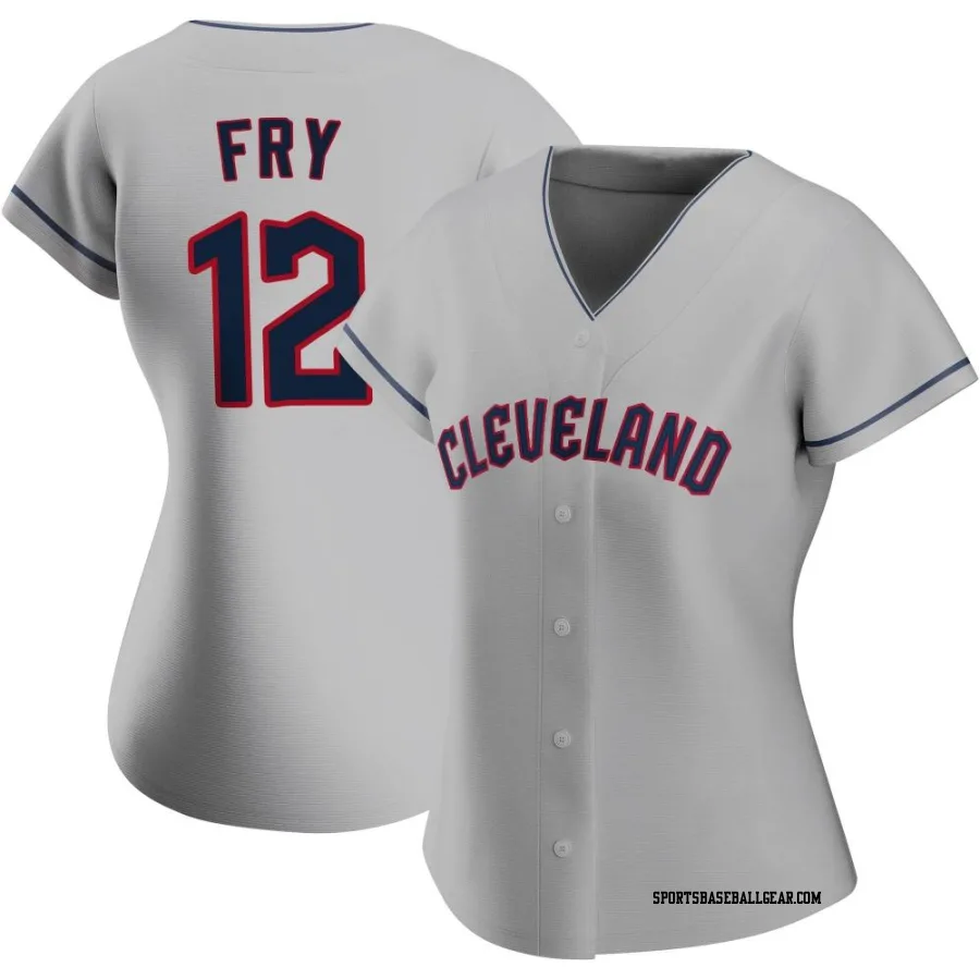 David Fry Women's Cleveland Guardians Gray Authentic Road Jersey