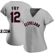 David Fry Women's Cleveland Guardians Gray Replica Road Jersey