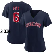 David Fry Women's Cleveland Guardians Navy Replica Alternate Jersey