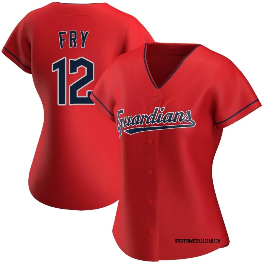 David Fry Women's Cleveland Guardians Red Authentic Alternate Jersey