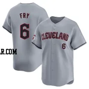 David Fry Youth Cleveland Guardians Gray Limited Road Jersey