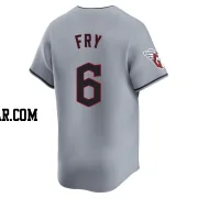 David Fry Youth Cleveland Guardians Gray Limited Road Jersey