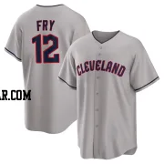 David Fry Youth Cleveland Guardians Gray Replica Road Jersey