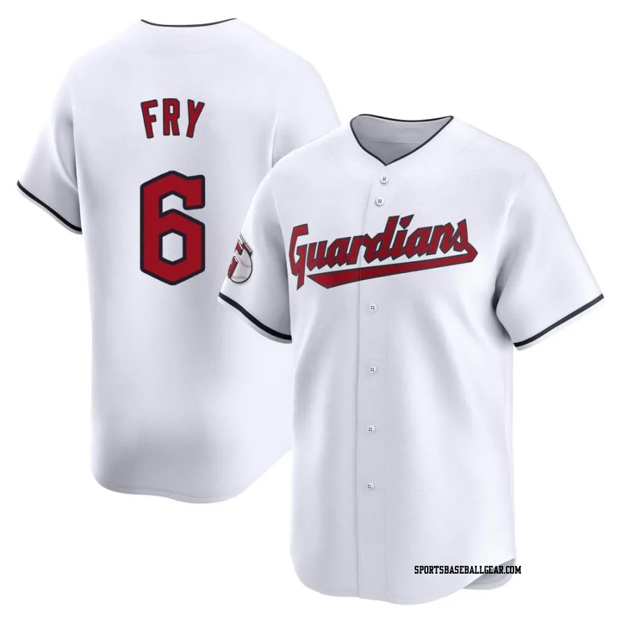 David Fry Youth Cleveland Guardians White Limited Home Jersey