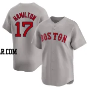 David Hamilton Men's Boston Red Sox Gray Limited Away Jersey